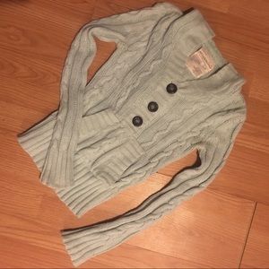 Aeropostale light blue hooded pullover sweater